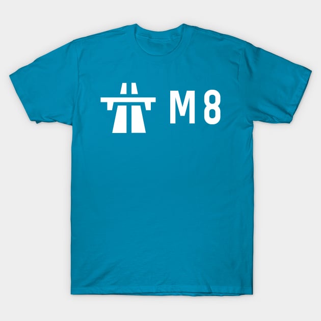 M8 Road Sign T-Shirt by n23tees